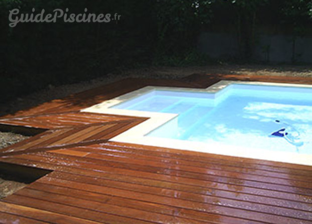 piscine avec terrasse en bois
